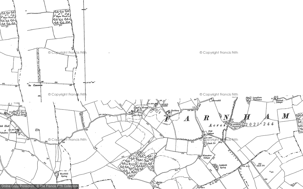Old Map of Farnham, 1896 in 1896