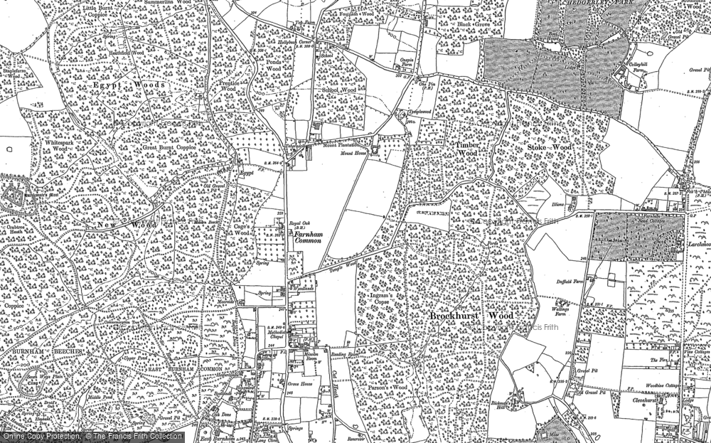 Old Map of Farnham Common, 1897 in 1897