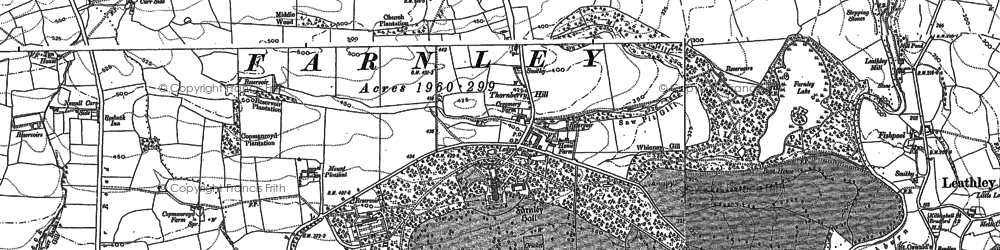 Old map of Farnley in 1888