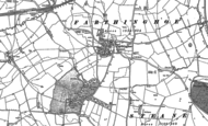 Old Map of Farthinghoe, 1883 - 1898