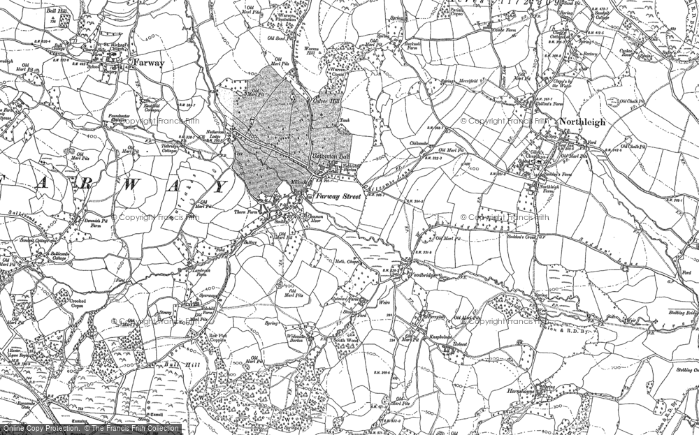 Old Map of Historic Map covering Boycombe Fm in 1888