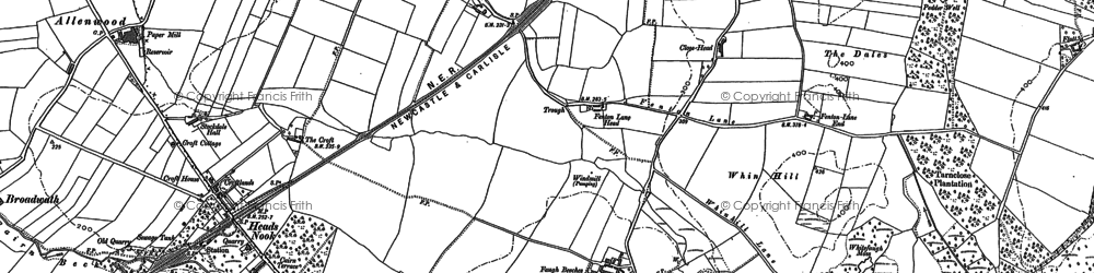 Old map of Faugh in 1898