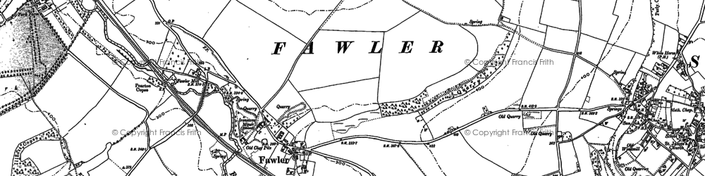 Old map of Fawler in 1898