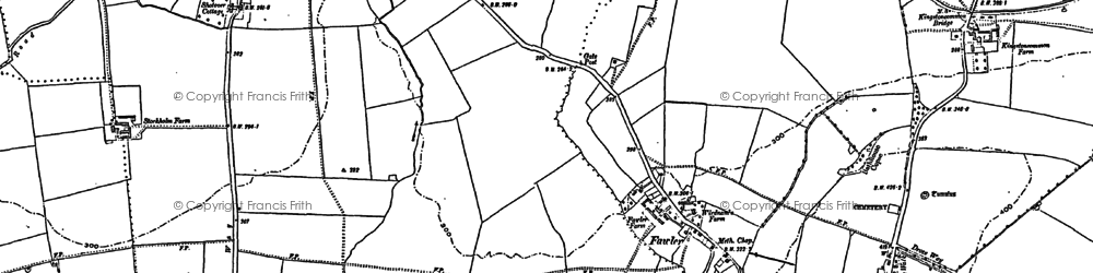 Old map of Fawler in 1898