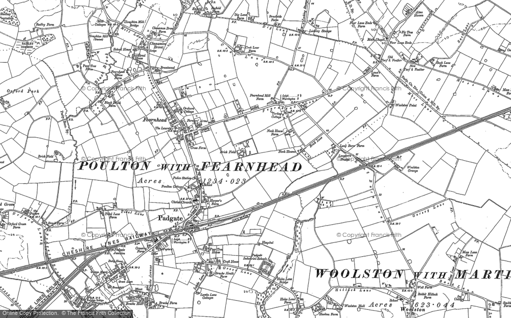 Old Map of Fearnhead, 1905 - 1906 in 1905
