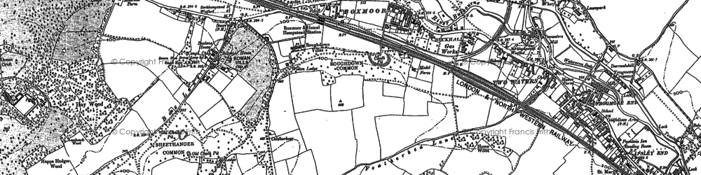 Old map of Felden in 1897