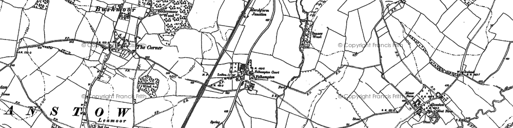 Old map of Felhampton in 1883