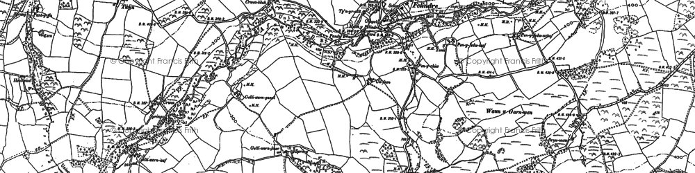 Old map of Tyn-y-cwm in 1897