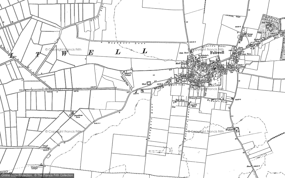 Old Map of Feltwell, 1904 in 1904