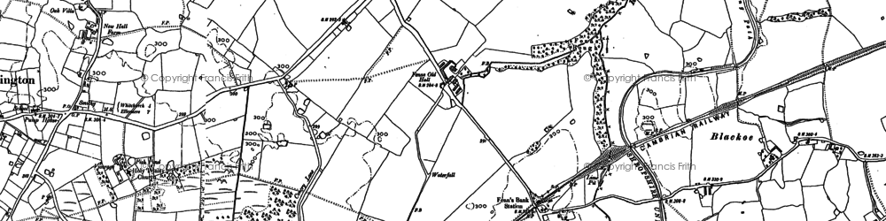Old map of Blackoe in 1909