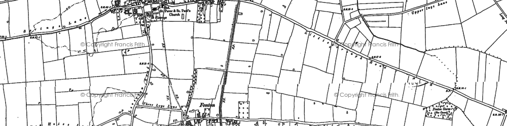 Old map of Fenton in 1898