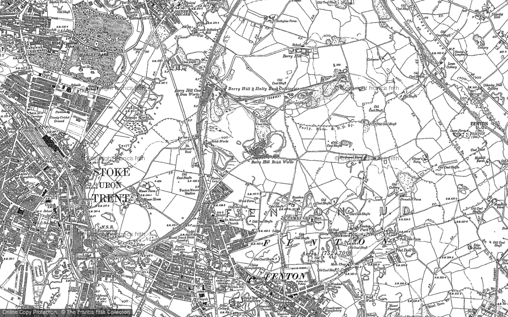 Old Map of Fenton Low, 1877 - 1878 in 1877