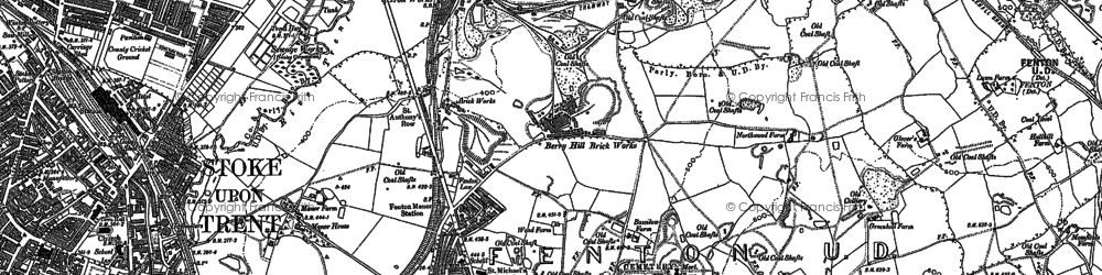 Old map of Mount Pleasant in 1877