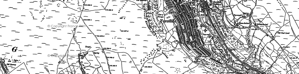 Old map of Ferndale in 1898