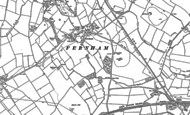 Old Map of Fernham, 1898 - 1910