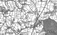 Old Map of Fernhill Heath, 1883 - 1884