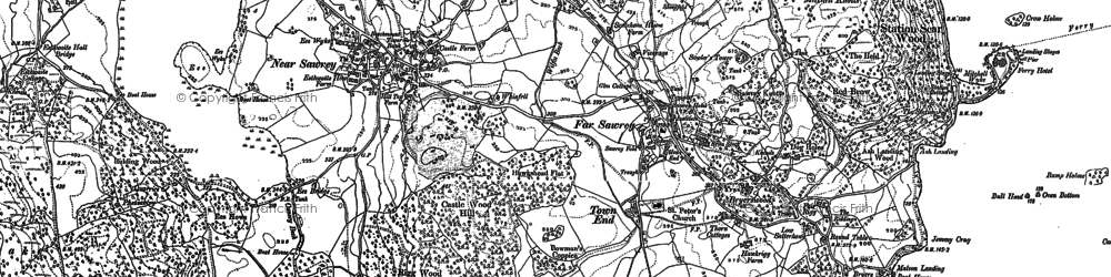 Old map of Storrs in 1912