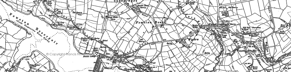 Old map of Cobby Syke in 1906