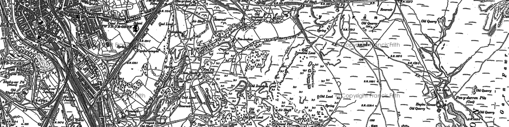 Old map of Ffos-y-frân in 1903