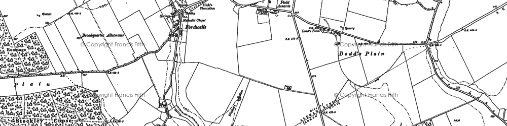 Old map of Field Assarts in 1898