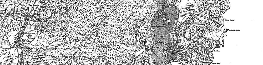 Old map of Thwaite Head Fell in 1912