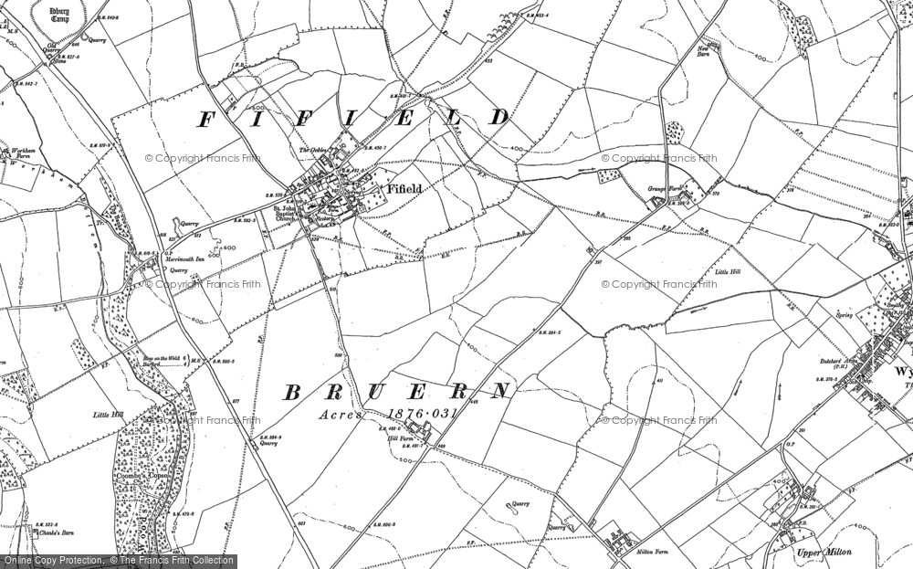 Old Map of Fifield, 1898 - 1919 in 1898