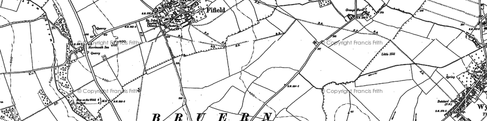 Old map of Fifield in 1898