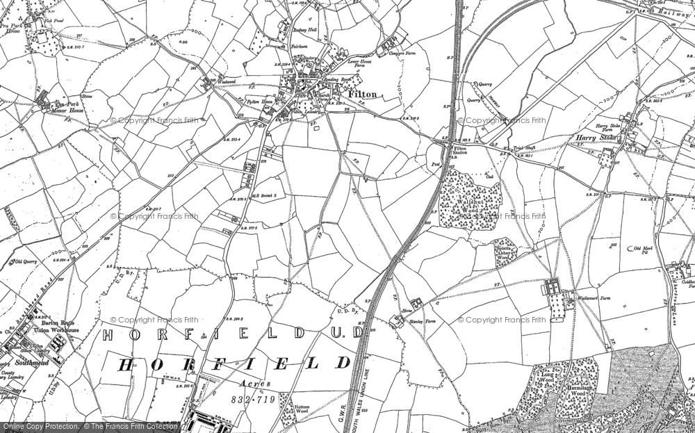 Old Map of Filton, 1880 - 1901 in 1880