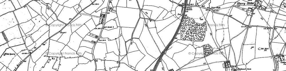 Old map of Filton in 1880
