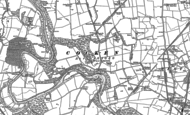 Old Map of Finchale Priory, 1895