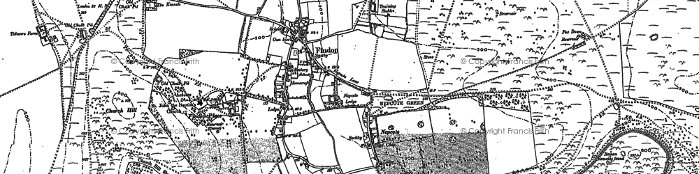 Old map of Nepcote in 1896