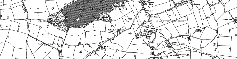 Old map of Fingerpost Fm in 1897