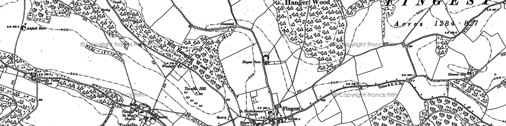 Old map of Fingest in 1897