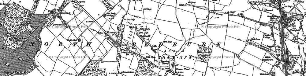 Old map of Helme Park in 1896
