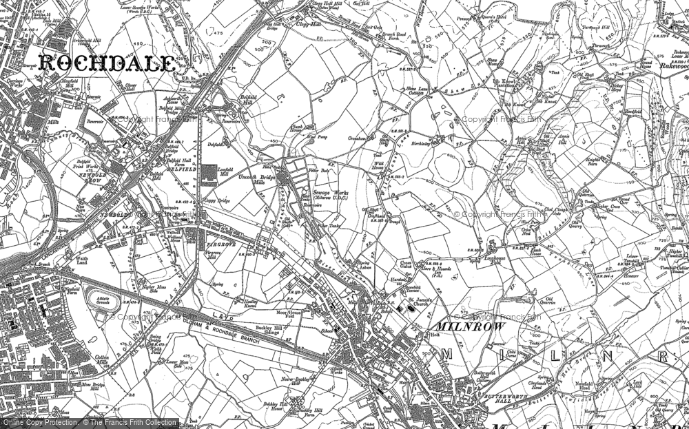 Old Map of Firgrove, 1908 in 1908