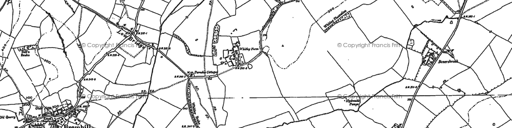 Old map of Fisher's Brook in 1899