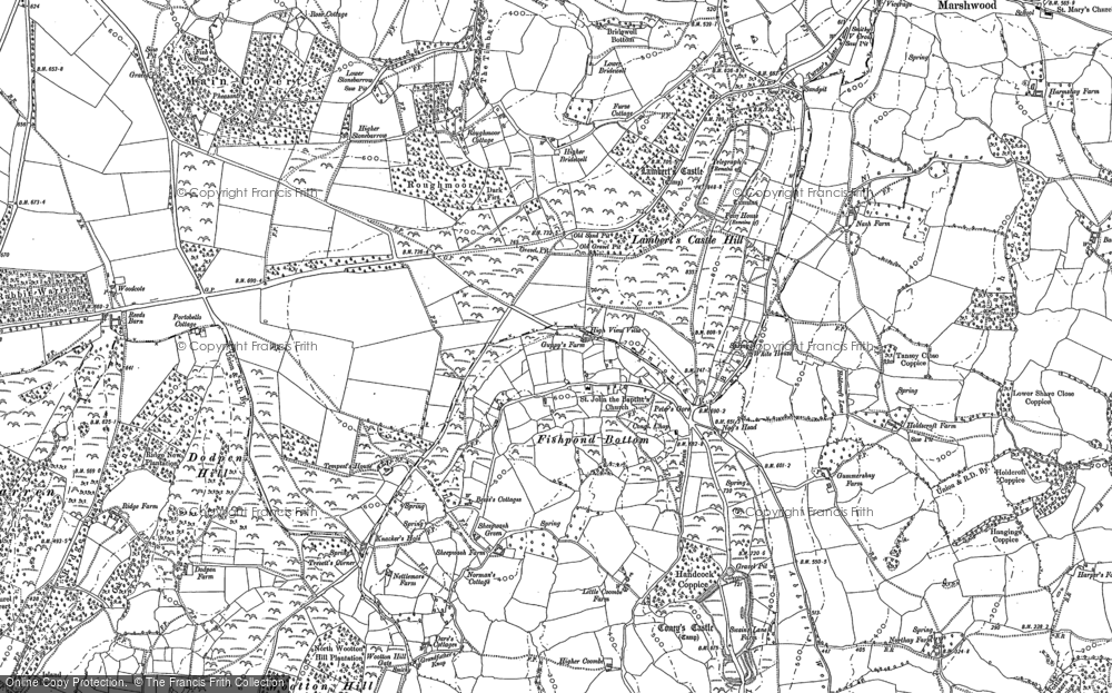 Old Map of Historic Map covering Bridewell in 1887