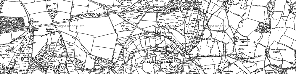 Old map of Northay in 1887