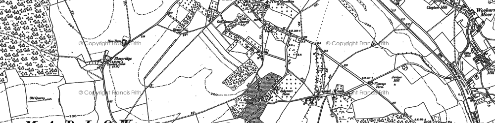 Old map of Flackwell Heath in 1897