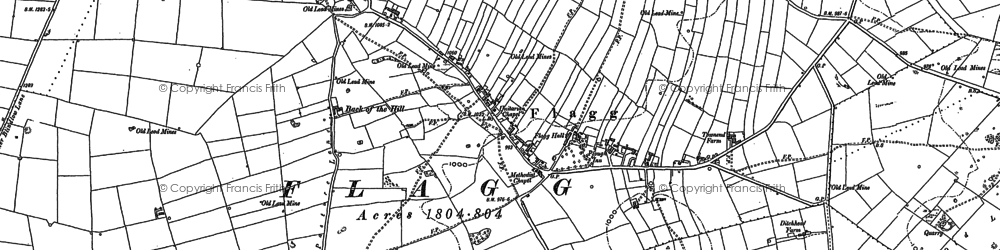 Old map of Flagg in 1897