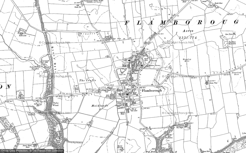 Old Map of Flamborough, 1889 - 1909 in 1889