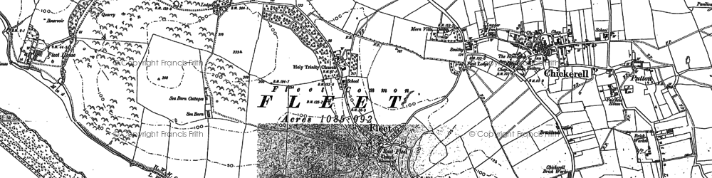 Old map of Fleet in 1901