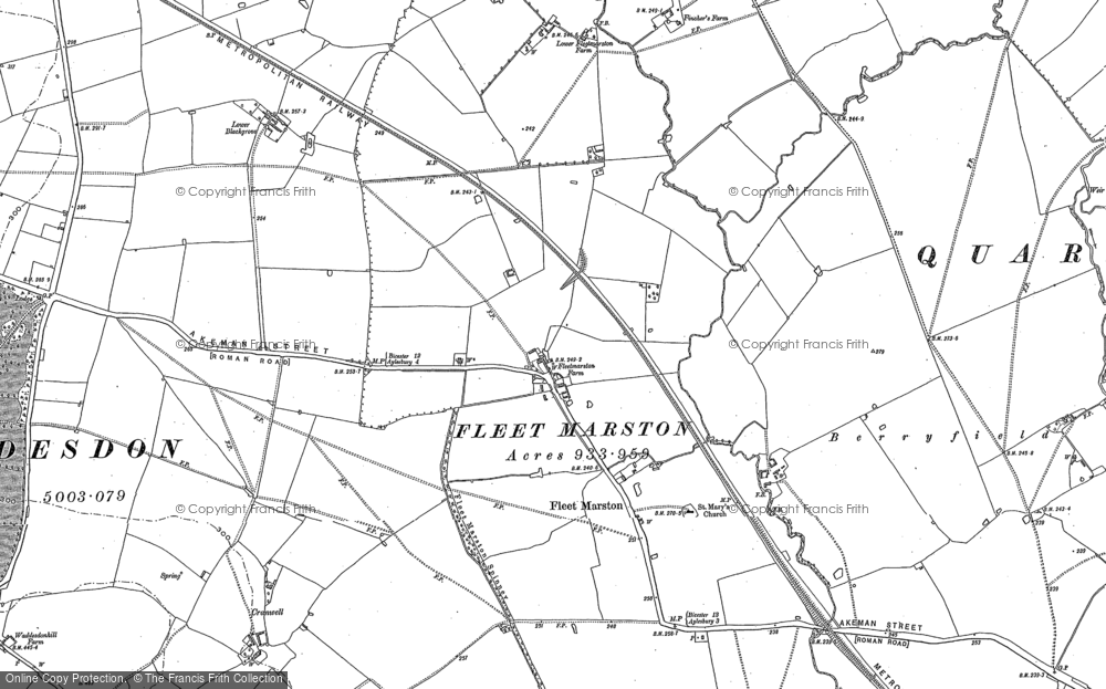 Old Map of Fleet Marston Fm, 1898 in 1898