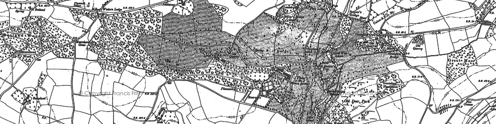 Old map of Flete in 1886
