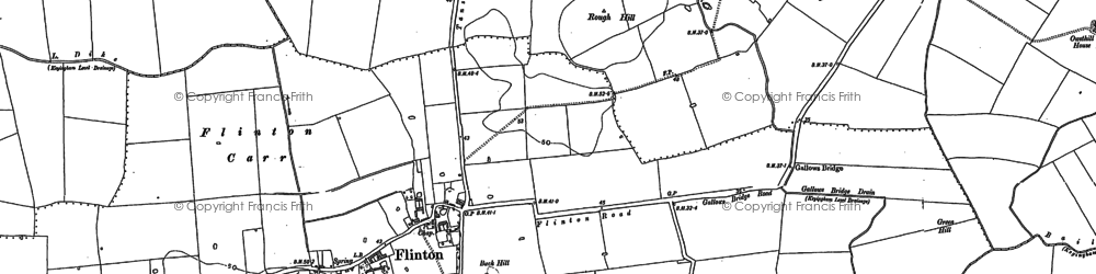Old map of Flinton in 1889