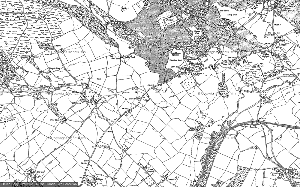 Old Map of Flintsham, 1902 in 1902