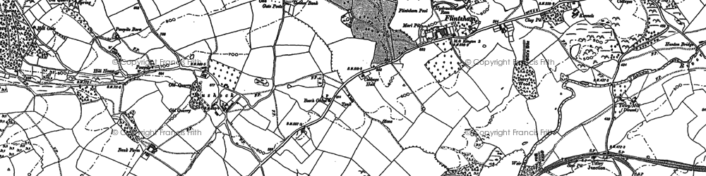 Old map of Titley Mill in 1902