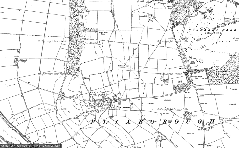 Old Map of Flixborough, 1906 in 1906