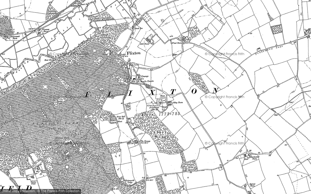 Old Map of Historic Map covering Abbey Wood in 1903