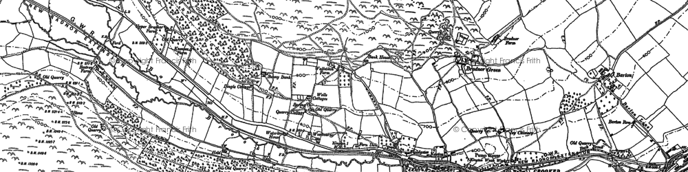 Old map of Floodgates in 1902